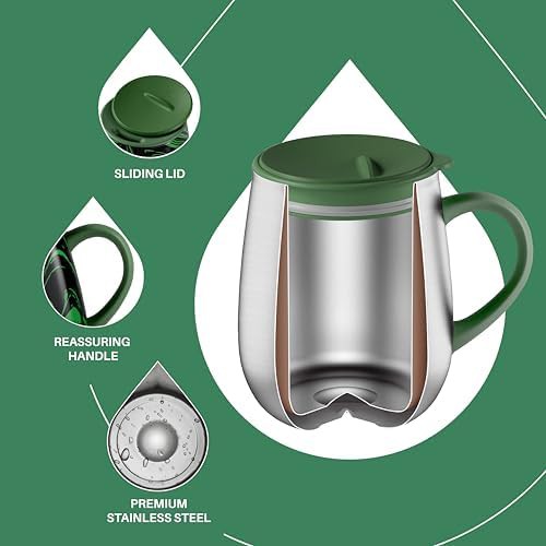 Green zebra 16 oz insulated coffee mug — photo 3