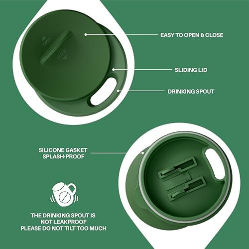 Green zebra 16 oz insulated coffee mug — photo 4
