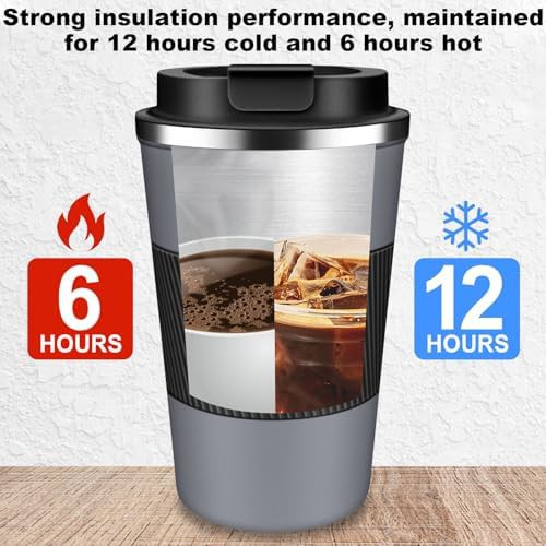 Leakproof Travel Coffee Mug Stainless Steel — photo 4