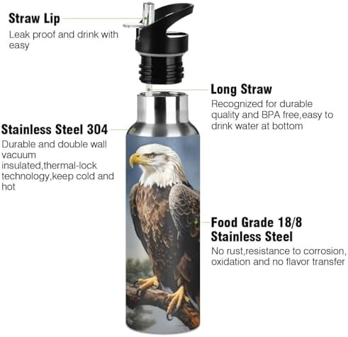 Eagle Print Kids Stainless Steel Bottle — photo 3