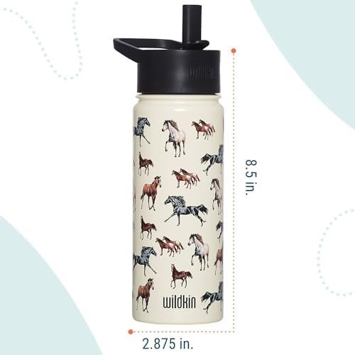 Kids Stainless Steel Bottle Horse Dreams Pattern — photo 3