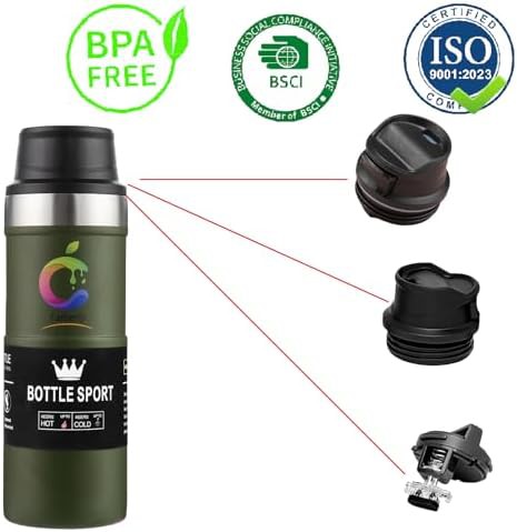 Stainless steel travel mug for hot and cold beverages — photo 3