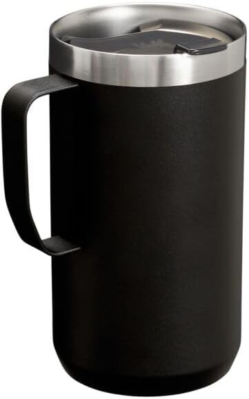 Black stay hot camp mug 24 oz — photo 3