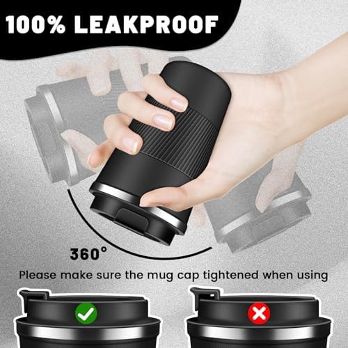 Dubuxw 12oz leakproof car friendly coffee mug — photo 3