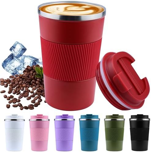 Red 16 oz Insulated Stainless Steel Mug