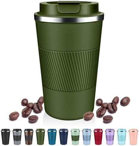 Dubuxw 12oz stainless steel travel coffee mug