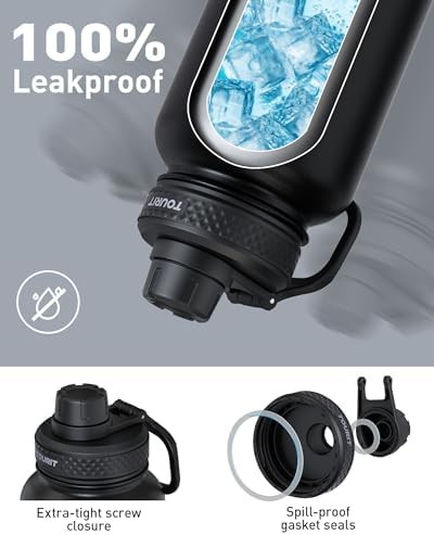 Black 24 oz Spout Lid Water Bottle — photo 5