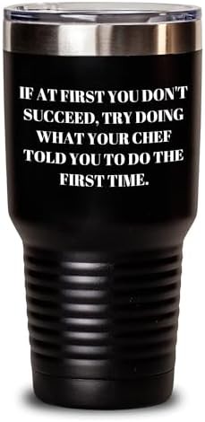 Chef wisdom quote powder coated tumbler
