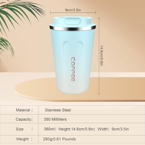 Gradient colorful insulated travel mug 12 oz — photo 5