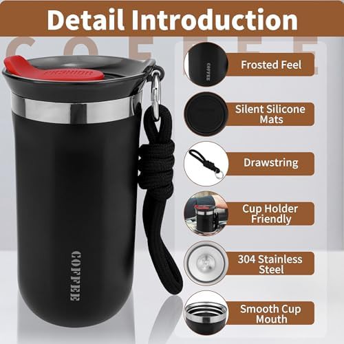 Compact 11 oz Insulated Travel Coffee Mug — photo 3