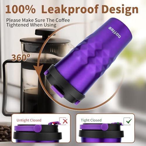 Purple 17 oz Insulated Stainless Steel Cup — photo 4