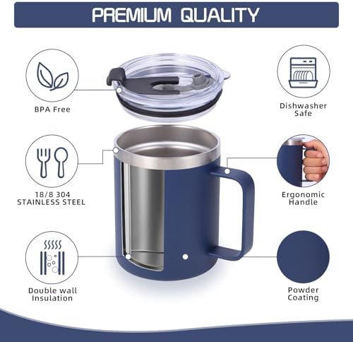 Assorted sliding travel mug 12 oz 4 pack — photo 3