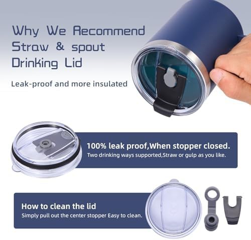 Navy leakproof tumbler 12 oz — photo 5