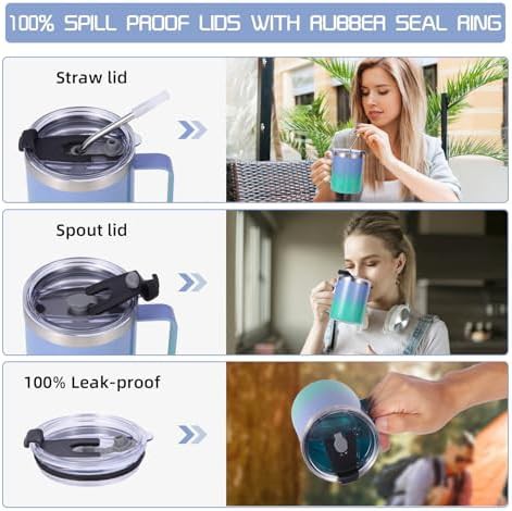 Purple green leakproof mug 12 oz — photo 4