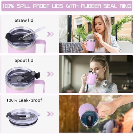 Purple leakproof tumbler 12 oz 2 pack — photo 4
