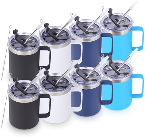 Assorted leakproof tumbler 12 oz 8 pack