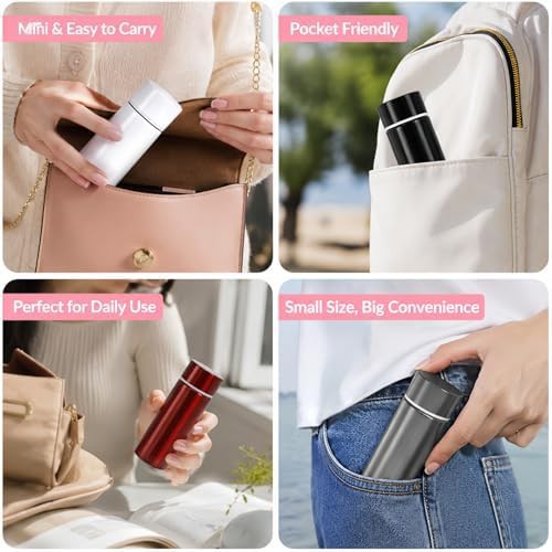 Four pack mini stainless steel bottles — photo 4