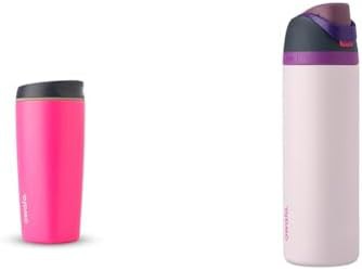 Pink SmoothSip tumbler and FreeSip bottle set