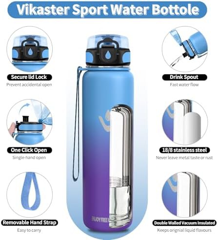 Vikaster 500 ml stainless sports bottle — photo 4