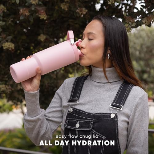Lavender tumbler with handle and chug lid 40 oz — photo 5