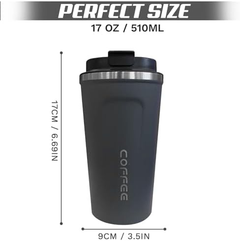 Blue vacuum insulated thermal coffee mug 17 oz — photo 4