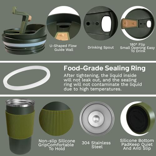 Stainless Steel Travel Mug with Leakproof Lid — photo 3