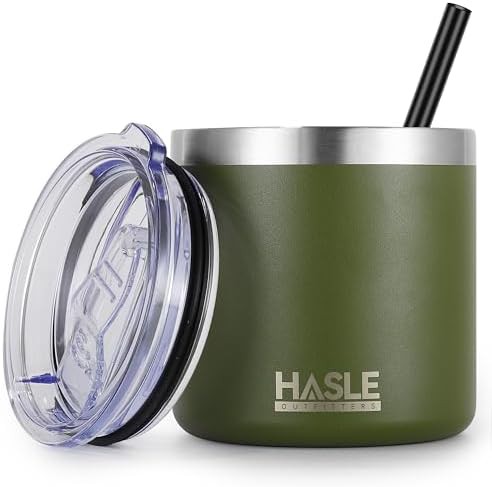 Army green travel tumbler 10 oz