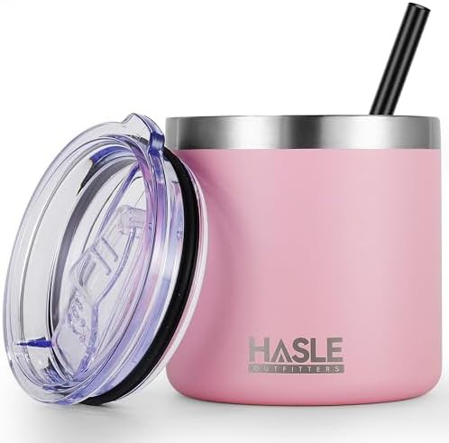 Pink insulated travel tumbler 10 oz