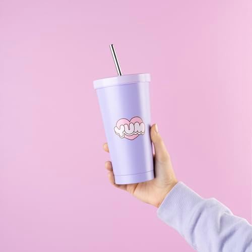 Erik Pusheen insulated tumbler with straw and brush — photo 4