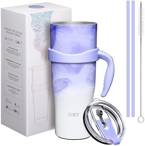 Violet leaves insulated travel tumbler 40 oz — photo 5
