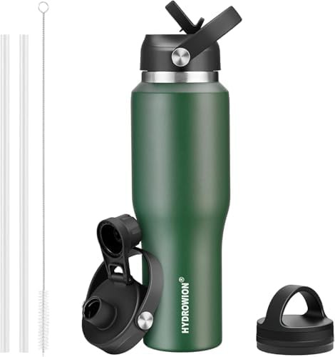 Olive green 40 oz insulated thermo mug