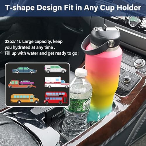 White and purple 40 oz insulated travel mug — photo 4