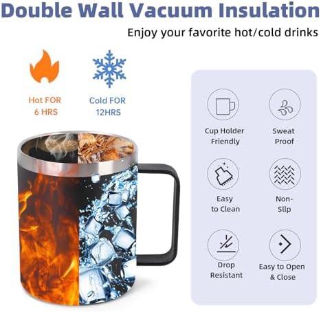 Black Insulated Travel Coffee Tumbler 12 oz — photo 3
