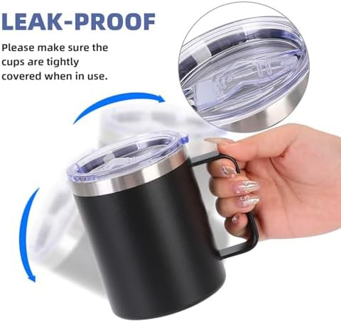 Black Insulated Travel Coffee Tumbler 12 oz — photo 5