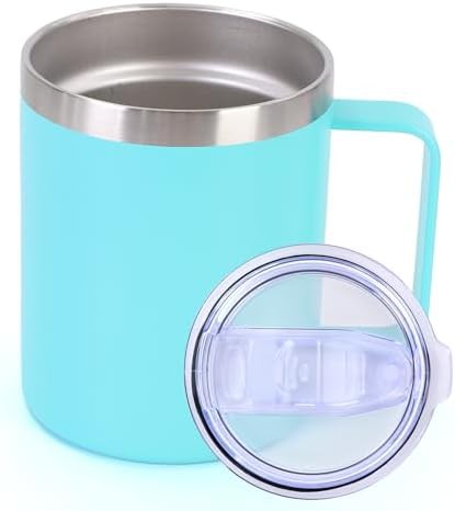 Blue Insulated Travel Coffee Tumbler 12 oz