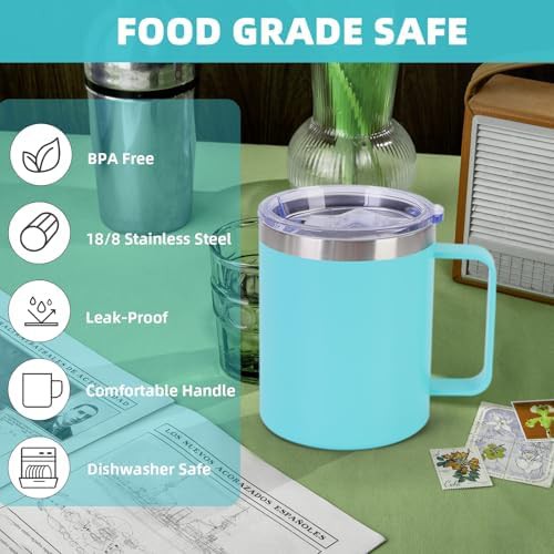 Blue Insulated Travel Coffee Tumbler 12 oz — photo 4