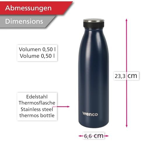 Navy blue small thermos flask for kids — photo 4