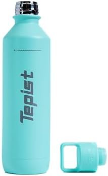 Teal Powder Coated Stainless Steel Soda Bottle — photo 3