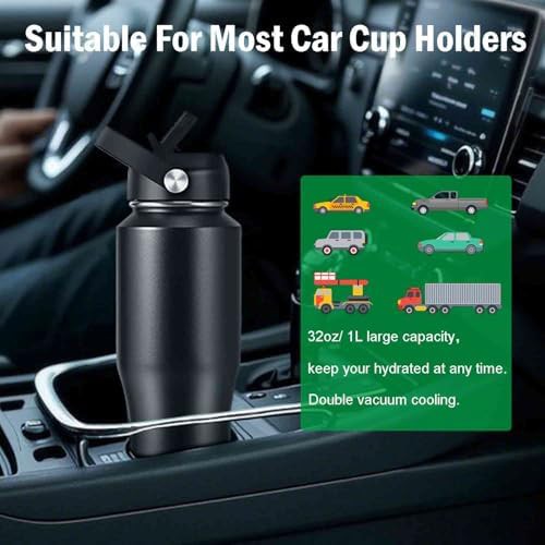 Wide mouth vacuum flask with straw lid — photo 3