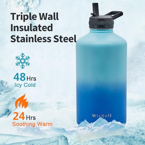 One gallon stainless steel insulated water jug — photo 2