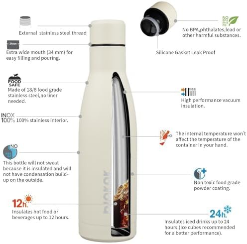 17oz Skinny Insulated Water Bottle — photo 3