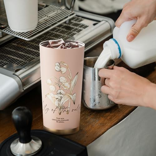 Pink Vacuum Insulated Travel Coffee Mug — photo 5