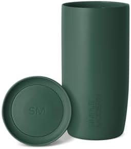 Green travel coffee mug with 360 lid 16 oz
