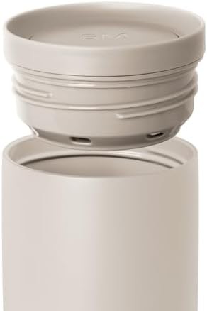 Beige travel coffee mug with 360 lid 16 oz — photo 3
