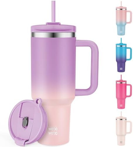 Insulated 40oz Tumbler in Purple Pink Gradient