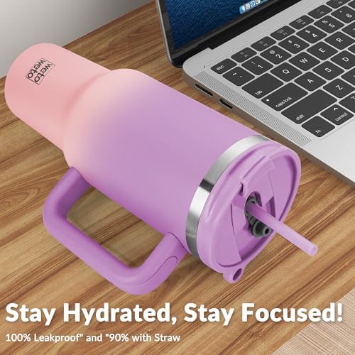 Insulated 40oz Tumbler in Purple Pink Gradient — photo 4