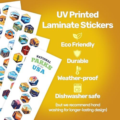 National parks water bottle bundle with stickers — photo 5