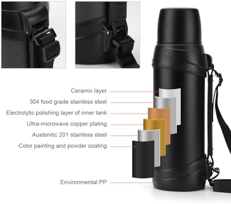 Large coffee thermos carafe with handle — photo 4