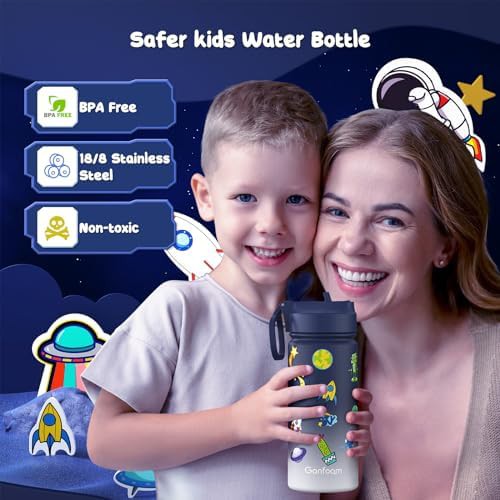 Leakproof 16 oz kids stainless steel water bottle — photo 4