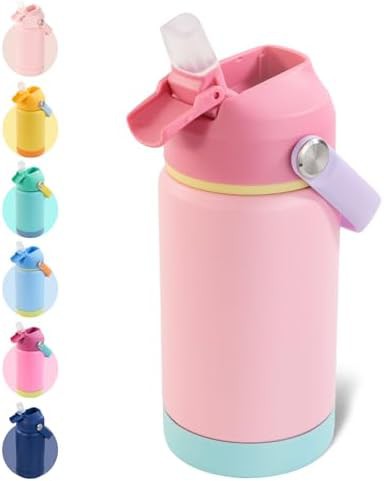Charm pink kids sports bottle 12 oz